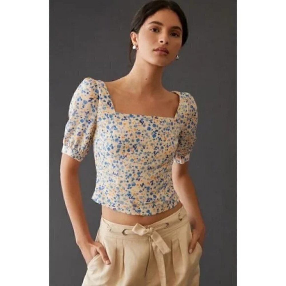 Favorite Daughter The One That Got Away Blouse in Poppy Floral White